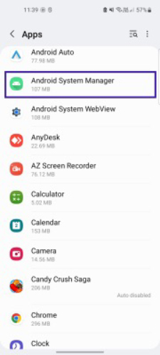 android system manager
