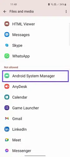 android system manager